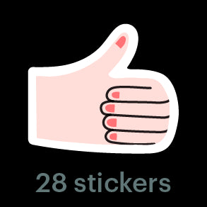 Mossery Stickers: Thumbs Up (STC-003)