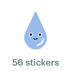 Mossery Stickers: Water Droplet (STC-008)