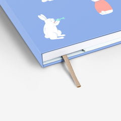 Bunny Blue Threadbound Notebook