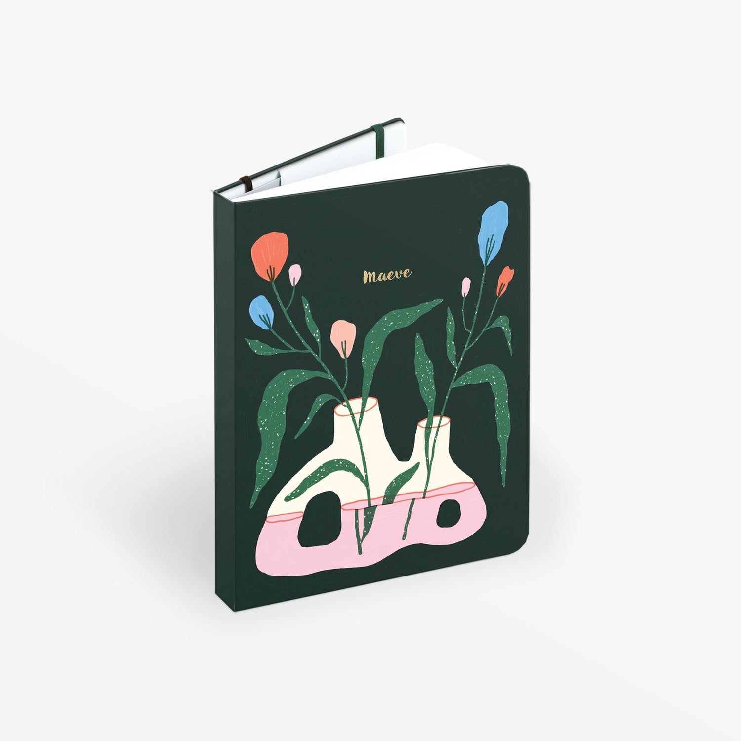 Flowerpiece Wirebound Notebook
