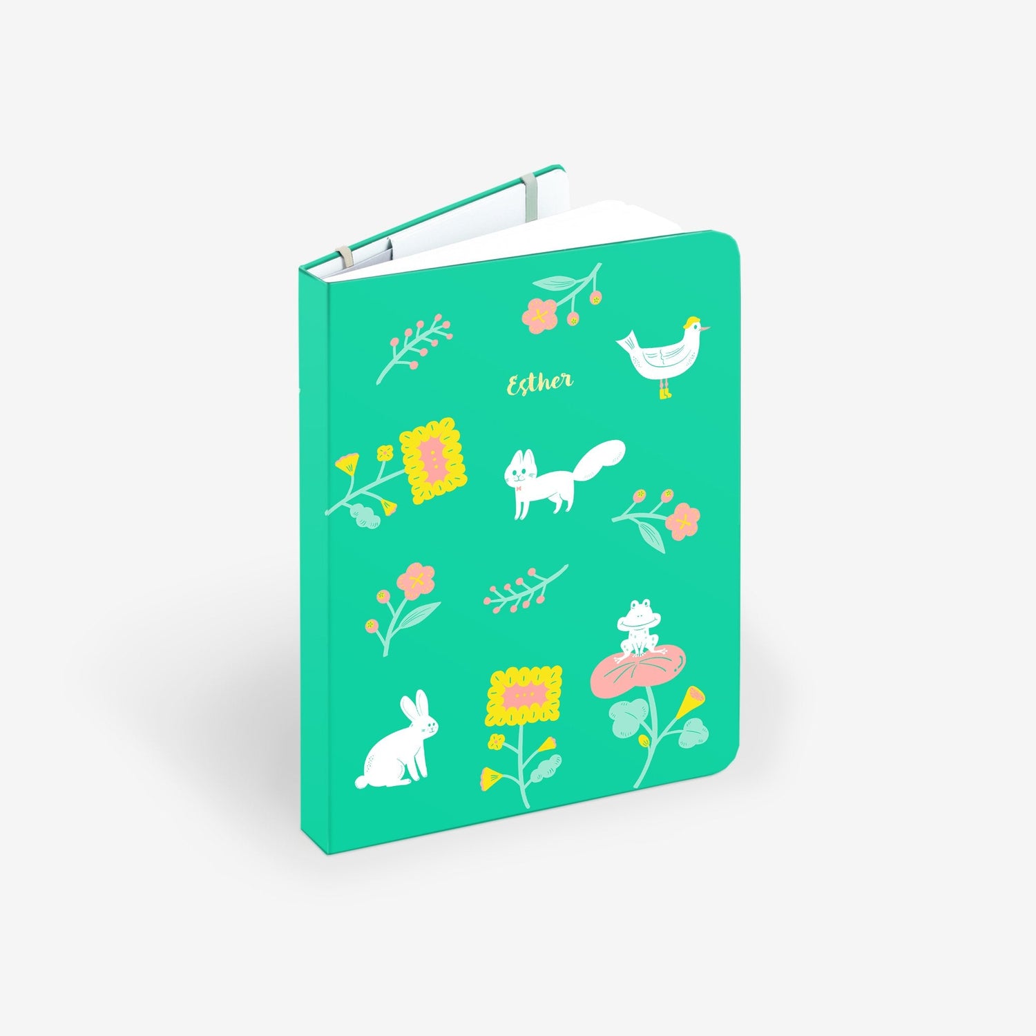 Garden Green Wirebound Notebook