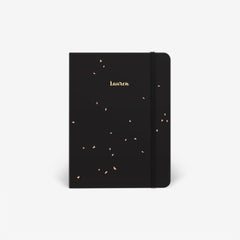 Black Speckle Light Threadbound Notebook