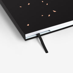 Black Speckle Light Threadbound Notebook