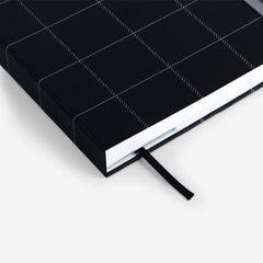 Black Plaid Threadbound Notebook