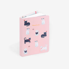 Cats Pink Threadbound Sketchbook