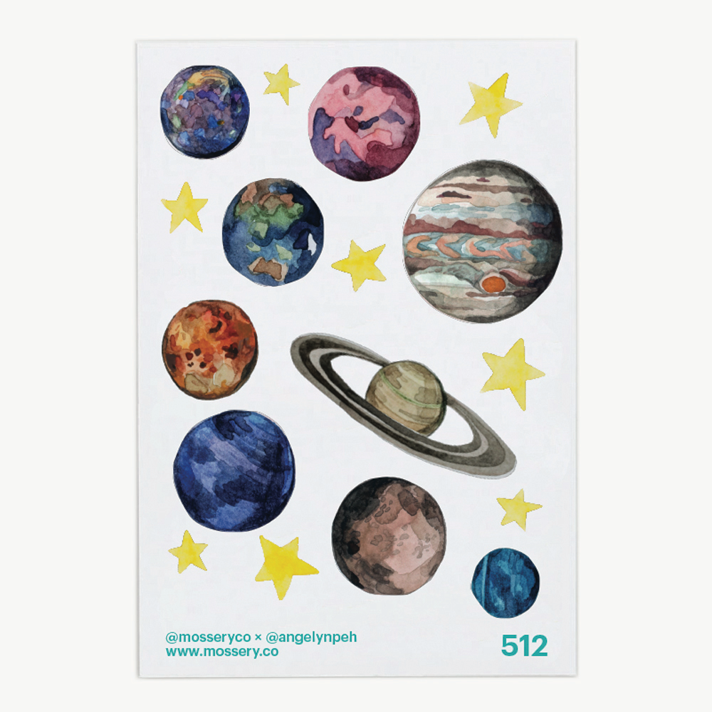 Artist Series Stickers: Planets (STC-512)