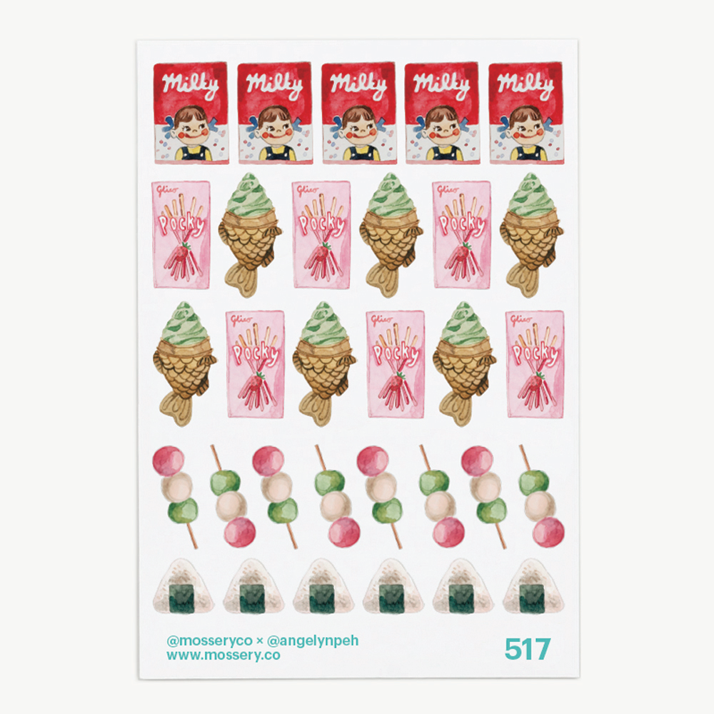 Artist Series Stickers: Japanese Snacks (STC-517)