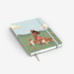 Spring Collies Light Threadbound Notebook